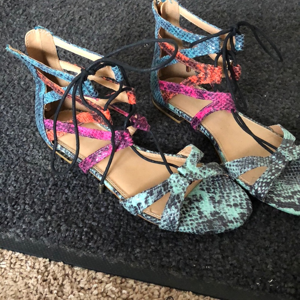 Lace up sandals